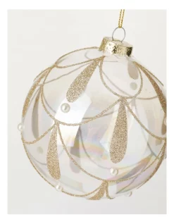 Brand new ❤️ Myer Giftorium Luxe Glass Art Deco Pearl Bauble 🔥 -The Christmas Shop Sales unnamed file 1000