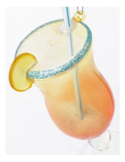 Discount 🎉 Myer Giftorium Merry & Bright Glass Pina Colada Cocktail OrnamentMulti: 12cm 🥰 -The Christmas Shop Sales unnamed file 1021