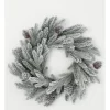 New 👏 Myer Giftorium Luxe Flocked Pine WreathGreen/White: 60 Cm 👏 -The Christmas Shop Sales unnamed file 103