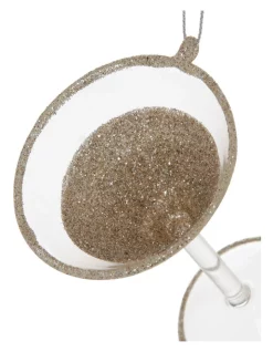 Best deal 🛒 Myer Giftorium Luxe Glass Champagne Glitter Martini Hanging Ornament 👍 -The Christmas Shop Sales unnamed file 1036