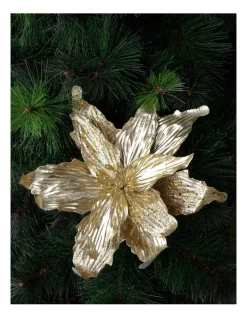 Flash Sale 🌟 Myer Giftorium Heirloom Gold Velvet & Glittered Poinsettia Pick 💯 -The Christmas Shop Sales unnamed file 1045