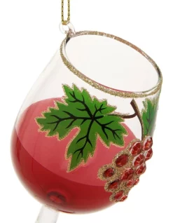 Flash Sale 😉 Myer Giftorium Heirloom Glass Pinot Noir Wine Hanging Ornament Red 13 Cm 🛒 -The Christmas Shop Sales unnamed file 1050