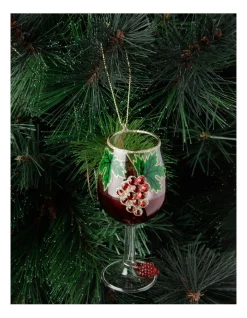 Flash Sale 😉 Myer Giftorium Heirloom Glass Pinot Noir Wine Hanging Ornament Red 13 Cm 🛒 -The Christmas Shop Sales unnamed file 1051