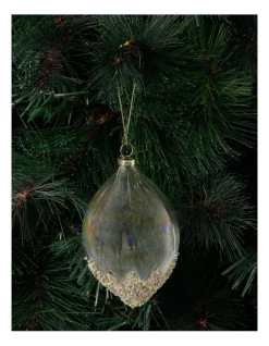 Discount ✨ Myer Giftorium Luxe Dripping Sequin & Bead Teardrop Hanging Ornament 🔔 -The Christmas Shop Sales unnamed file 1054