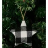 Discount 😍 Myer Giftorium Modern Holiday 10cm Fabric Plush Star Ornament In Black/White 👍 -The Christmas Shop Sales unnamed file 1069