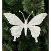 Best Sale 🧨 Myer Giftorium Luxe Glitter Butterfly Clip With Sequin & Bead Wing In White ✨ -The Christmas Shop Sales unnamed file 1079