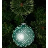 Best Pirce 🔥 Myer Giftorium Luxe Glass Rounded Grid With Pearls Bauble 8 Cm In Mint 💯 -The Christmas Shop Sales unnamed file 1094