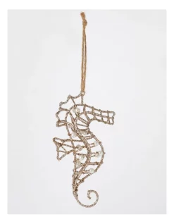 Coupon ✔️ Myer Giftorium Luxe Glittered Wire & Pearl Seahorse Ornament In Champagne 👍 -The Christmas Shop Sales unnamed file 1101