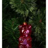 New 🤩 Myer Giftorium Merry & Bright Glass 🍬 Candy Bear Ornament In Pink 😀 -The Christmas Shop Sales unnamed file 1118