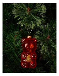 Promo β Myer Giftorium Merry & Bright Glass π¬ Candy Bear Ornament In Orange π