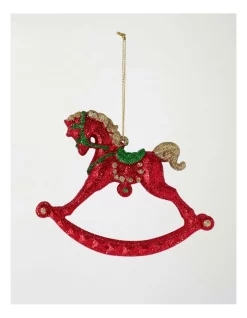 Deals ⌛ Myer Giftorium Heirloom Glittered Rocking Horse Ornament 10cm In Red 🌟 -The Christmas Shop Sales unnamed file 1152