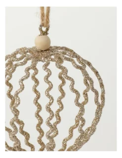 Budget 🎁 Australian House & Garden Eucalyptus Glittered Onion Wire OrnamentGumnut: 12 Cm 🌟 -The Christmas Shop Sales unnamed file 1162