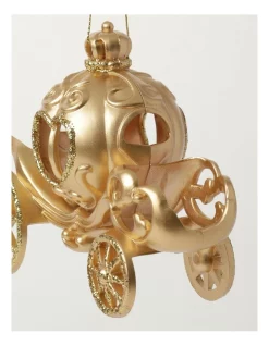 Hot Sale 🥰 Myer Giftorium Luxe Plastic Royal Carriage OrnamentGold: 13cm ❤️ -The Christmas Shop Sales unnamed file 1184