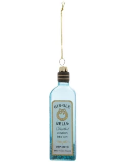 Coupon ✨ Myer Giftorium Merry & Bright Gin-gle Bell Gin Bottle Hanging Ornament 🛒