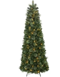 Deals 🔥 Myer Giftorium Aurora Pre-Lit Pop-Up 🎅 Christmas Tree 210cm 🎁