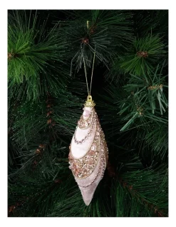 New 😉 Myer Giftorium Luxe Pink Velvet Jewelled Finial Hanging Ornament 🧨 -The Christmas Shop Sales unnamed file 1202