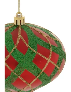 Flash Sale 🔔 Myer Giftorium Heirloom Glitter Plaid Onion Hanging Ornament 🛒 -The Christmas Shop Sales unnamed file 1210