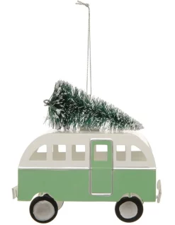 Wholesale 😍 Australian House & Garden Eucalyptus Metal Bus With Tree Hanging Decoration10cm 🤩