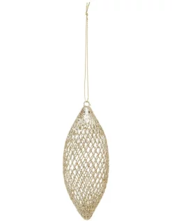 Top 10 ⭐ Myer Giftorium Luxe Glittered Wire Mesh Finial OrnamentChampagne: 12 Cm ❤️
