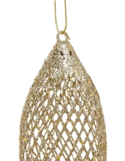 Top 10 ⭐ Myer Giftorium Luxe Glittered Wire Mesh Finial OrnamentChampagne: 12 Cm ❤️ -The Christmas Shop Sales unnamed file 1234