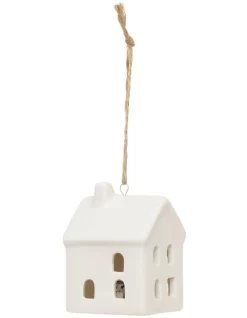 Brand new π€© Australian House & Garden Eucalyptus Ceramic House Hanging Ornament 8cm In White β€οΈ