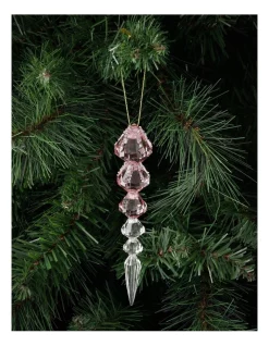 Best Pirce 😉 Myer Giftorium Luxe Acrylic Icicle Ornament Blush Pink 🎉 -The Christmas Shop Sales unnamed file 1250