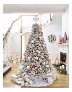 Flash Sale ✔️ Myer Giftorium Luxe Glass Rounded Grid W/ Pearls BaubleWhite: 8cm ❤️ -The Christmas Shop Sales unnamed file 1261