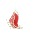 Brand new 🔔 Myer Giftorium Heirloom Gold Glitter Wire Sleigh With Red Fabric ✔️ -The Christmas Shop Sales unnamed file 1262