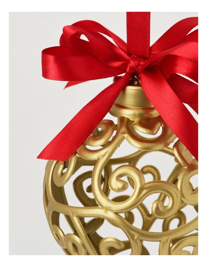 Cheapest π Myer Giftorium Heirloom Plastic Ornate Swirl Bauble With Bow In Gold π₯° 5 Cheapest π Myer Giftorium Heirloom Plastic Ornate Swirl Bauble With Bow In Gold π₯° - Image 3