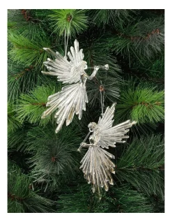 Cheapest β Myer Giftorium Luxe Acrylic Angel W/ Trumpet Clear Ornament 16/17 Cm β