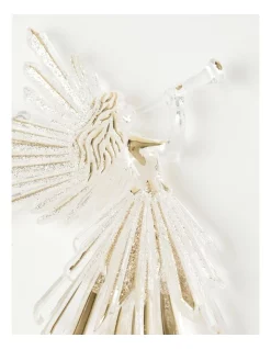 Cheapest ⌛ Myer Giftorium Luxe Acrylic Angel W/ Trumpet Clear Ornament 16/17 Cm ⭐ -The Christmas Shop Sales unnamed file 1300