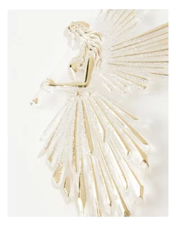 Cheapest ⌛ Myer Giftorium Luxe Acrylic Angel W/ Trumpet Clear Ornament 16/17 Cm ⭐ -The Christmas Shop Sales unnamed file 1301