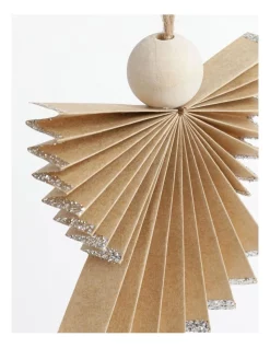 Deals ❤️ Australian House & Garden Eucalyptus Paper Angel OrnamentBrown: 10cm ⌛ -The Christmas Shop Sales unnamed file 1310