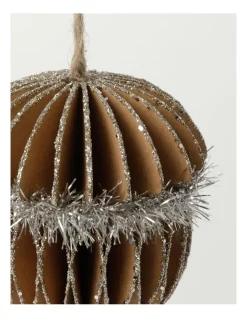 Coupon 👏 Australian House & Garden Eucalyptus Paper Acorn OrnamentBrown: 8cm 😀 -The Christmas Shop Sales unnamed file 1313