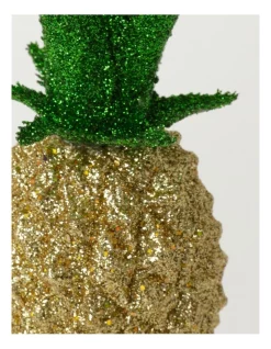 Coupon 🌟 Myer Giftorium Merry & Bright Plastic Glittered Pineapple OrnamentYellow: 12 Cm 🎉 -The Christmas Shop Sales unnamed file 1316