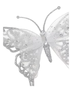 Coupon 😀 Myer Giftorium Luxe Glitter & Mesh Butterfly Clip 😀 -The Christmas Shop Sales unnamed file 1339
