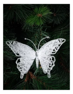 Coupon 😀 Myer Giftorium Luxe Glitter & Mesh Butterfly Clip 😀 -The Christmas Shop Sales unnamed file 1340