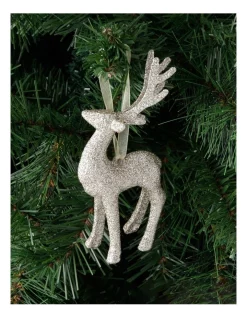 Outlet 🥰 Myer Giftorium Luxe Glitter Reindeer Hanging Gold Glitter Plastic 🛒 -The Christmas Shop Sales unnamed file 1343