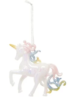 Outlet 😀 Myer Giftorium Luxe Rainbow Mane Unicorn Hanging Ornament ⭐