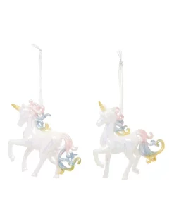 Outlet 😀 Myer Giftorium Luxe Rainbow Mane Unicorn Hanging Ornament ⭐ -The Christmas Shop Sales unnamed file 1349
