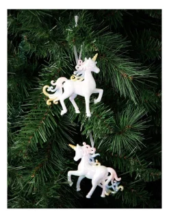 Outlet 😀 Myer Giftorium Luxe Rainbow Mane Unicorn Hanging Ornament ⭐ -The Christmas Shop Sales unnamed file 1350