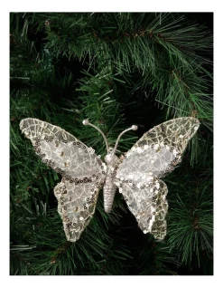 Discount 🌟 Myer Giftorium Luxe Gold Glitter Mesh Butterfly Clip-On Ornament 💯 -The Christmas Shop Sales unnamed file 1353