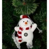 Wholesale 🎁 Myer Giftorium Merry & Bright Fabric Skiing Snowman Ornament In White ✨ -The Christmas Shop Sales unnamed file 1369