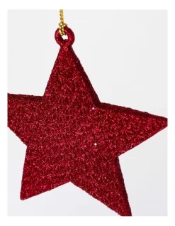 Outlet 👏 Myer Giftorium Heirloom Glitter Star Ornament 9cm In Red 🔥 -The Christmas Shop Sales unnamed file 1377