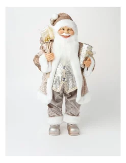 Coupon π― Myer Giftorium Luxe Linus Santa With Gift Sack & Present Decoration In Champagne π