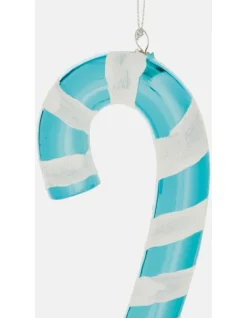 Discount 👏 Myer Giftorium Merry & Bright Plastic 🍬 Candy Cane OrnamentBlue: 14 Cm 🧨 -The Christmas Shop Sales unnamed file 1383