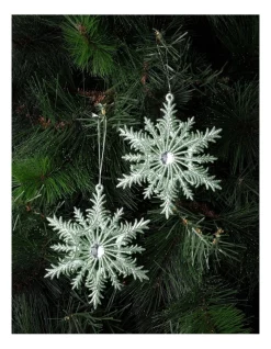 Best reviews of 😉 Myer Giftorium Luxe 2A Plastic Snowflake W/ Gem OrnamentMint: 8cm ⌛