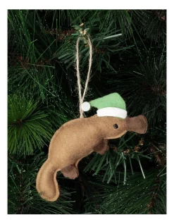 Wholesale 🔥 Australian House & Garden Eucalyptus Brown Stitched Fabric Platypus Hanging Ornament 🔔