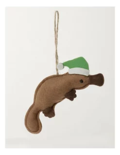 Wholesale 🔥 Australian House & Garden Eucalyptus Brown Stitched Fabric Platypus Hanging Ornament 🔔 -The Christmas Shop Sales unnamed file 1401