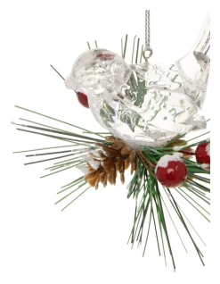 Flash Sale 😀 Myer Giftorium Hanging Heirloom Pine With Acrylic Bird ❤️ -The Christmas Shop Sales unnamed file 1415
